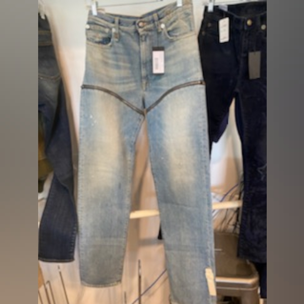 Nwt R13 zipper jeans - Picture 2 of 12